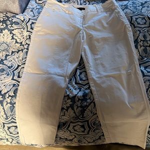 White Ann Taylor crop pants